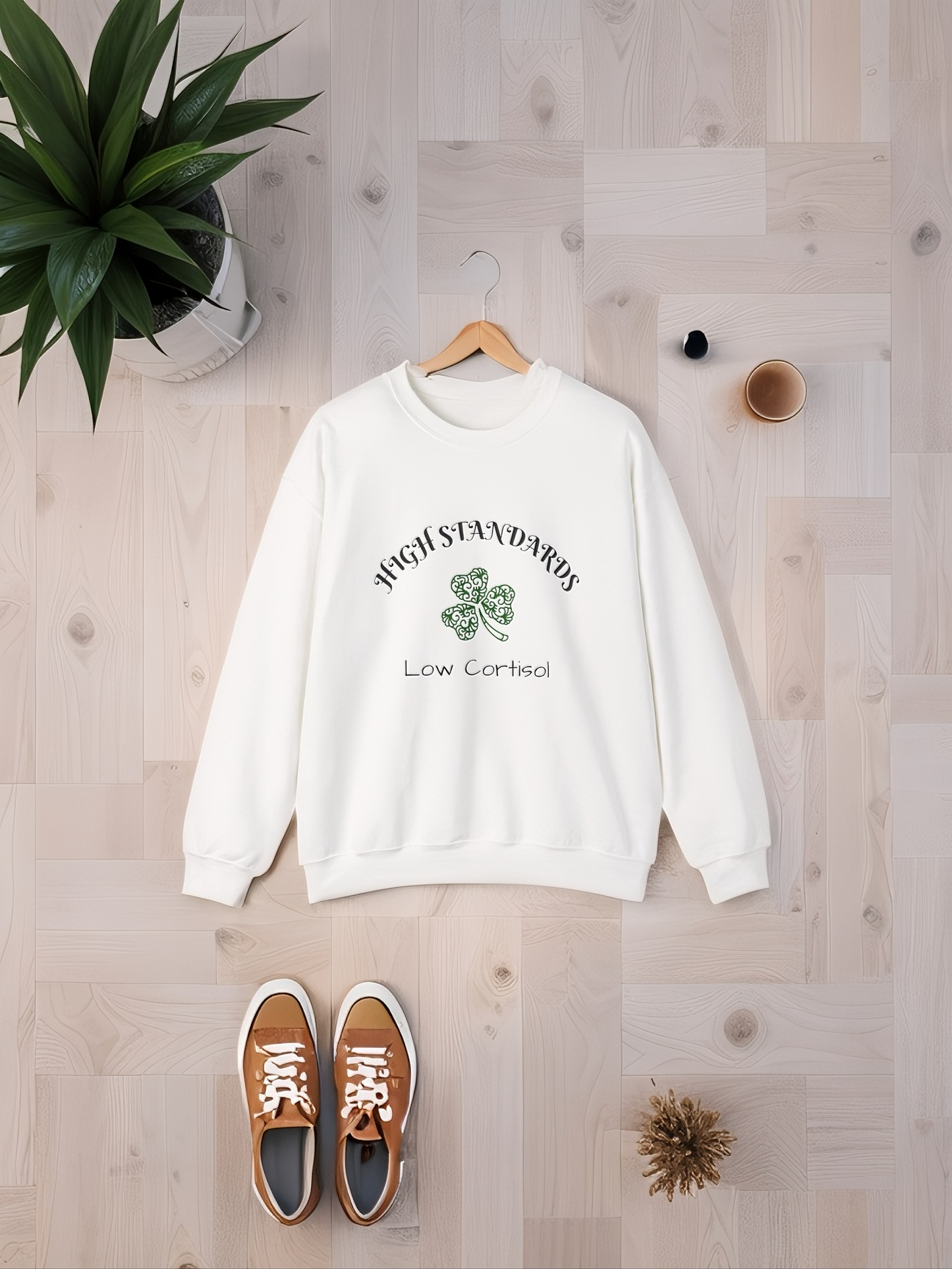 High Standrards, Low Cortisol - Unisex Heavy Blend™ Crewneck Sweatshirt