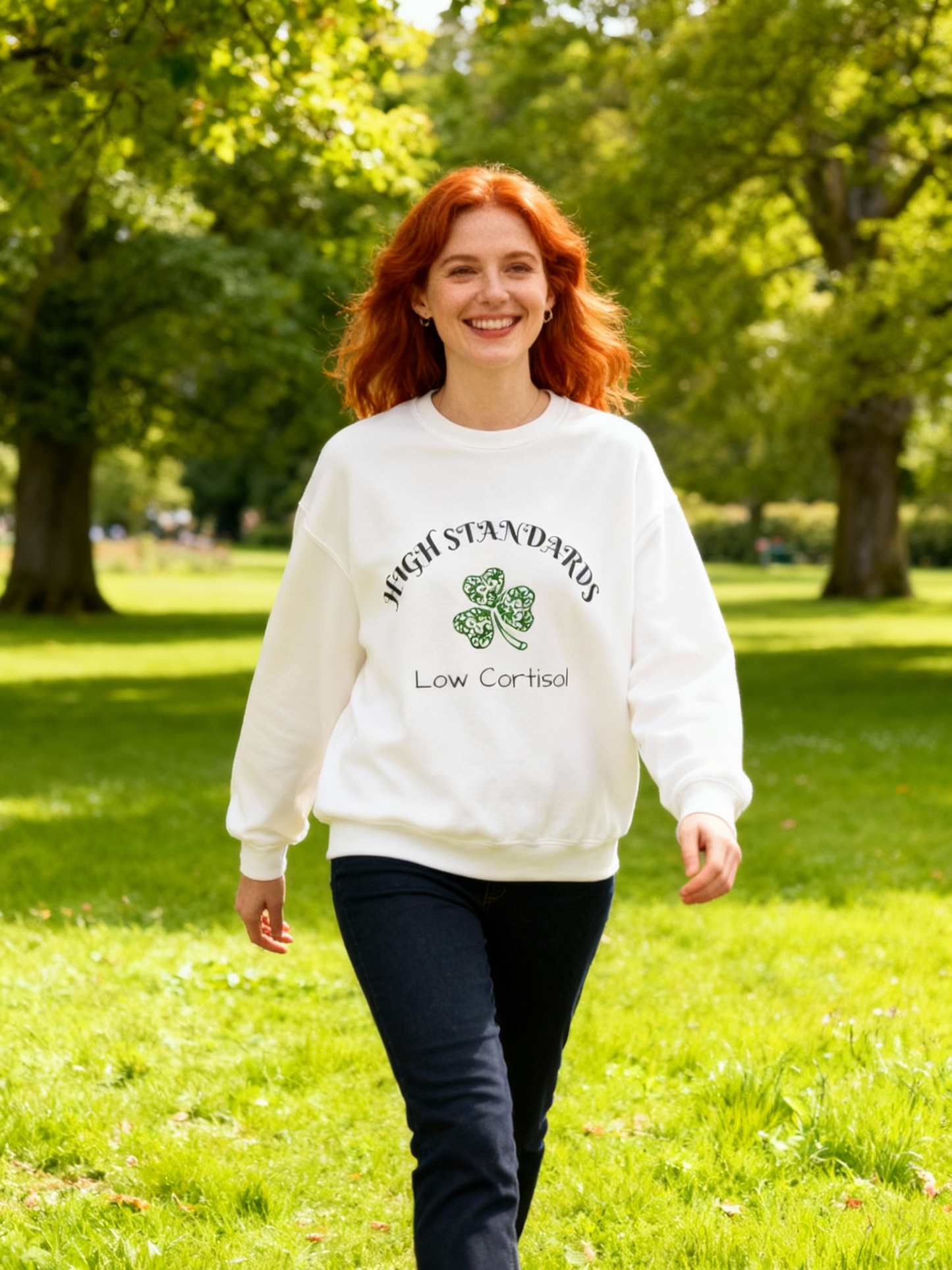 High Standrards, Low Cortisol - Unisex Heavy Blend™ Crewneck Sweatshirt