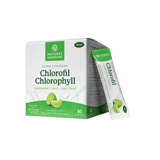 Chlorophyll in Lime-Flavored Sachets